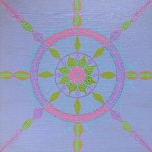 Handmade Acrylic Painting Unique Mandala